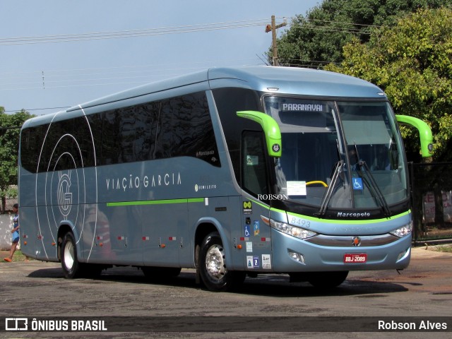 Viação Garcia 8493 na cidade de Paranavaí, Paraná, Brasil, por Robson Alves. ID da foto: 9664058.