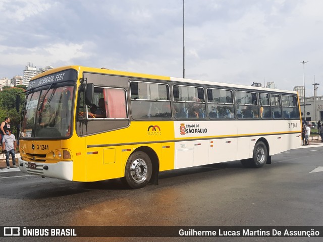 Viação Metrópole Paulista - Zona Leste 3 1241 na cidade de São Paulo, São Paulo, Brasil, por Guilherme Lucas Martins De Assunção. ID da foto: 9663920.