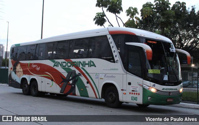 Empresa de Transportes Andorinha 6340 na cidade de São Paulo, São Paulo, Brasil, por Vicente de Paulo Alves. Número da foto: #9664118.