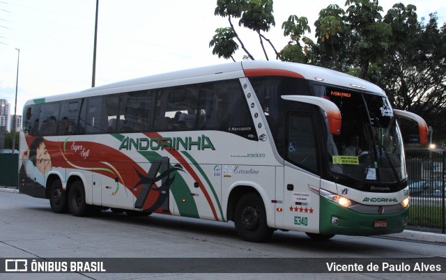 Empresa de Transportes Andorinha 6340 na cidade de São Paulo, São Paulo, Brasil, por Vicente de Paulo Alves. ID da foto: 9664118.