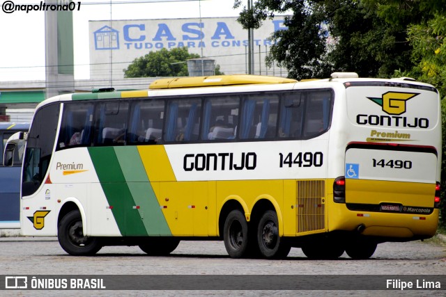 Empresa Gontijo de Transportes 14490 na cidade de Vitória da Conquista, Bahia, Brasil, por Filipe Lima. ID da foto: 9665935.