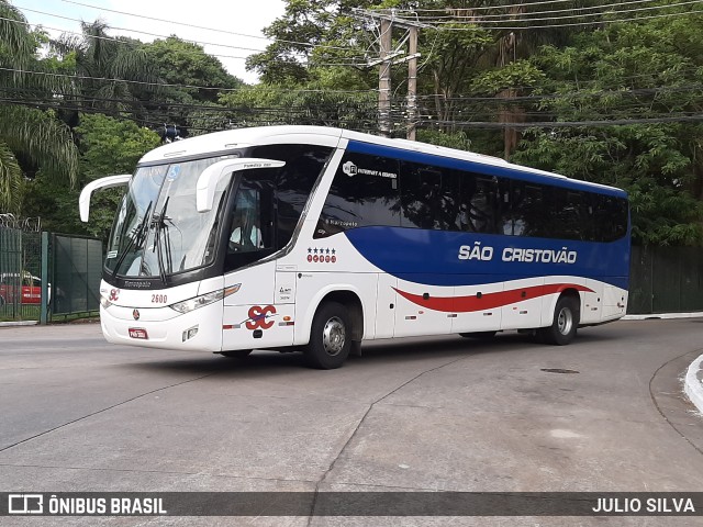 Viação São Cristóvão 2600 na cidade de São Paulo, São Paulo, Brasil, por JULIO SILVA. ID da foto: 9668616.