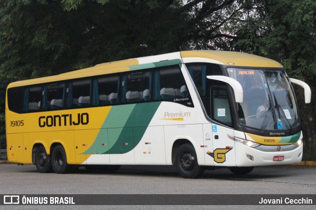 Empresa Gontijo de Transportes 19105 na cidade de São Paulo, São Paulo, Brasil, por Jovani Cecchin. ID da foto: 9668621.