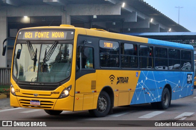 Francovig Transportes Coletivos 224 na cidade de Araucária, Paraná, Brasil, por Gabriel Marciniuk. ID da foto: 9667739.