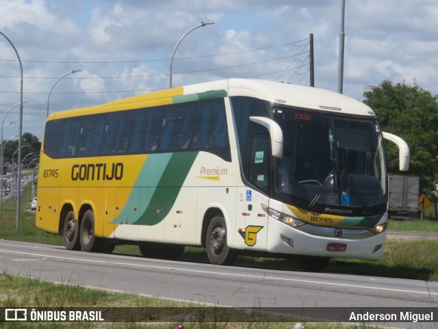 Empresa Gontijo de Transportes 18745 na cidade de Recife, Pernambuco, Brasil, por Anderson Miguel. ID da foto: 9668535.