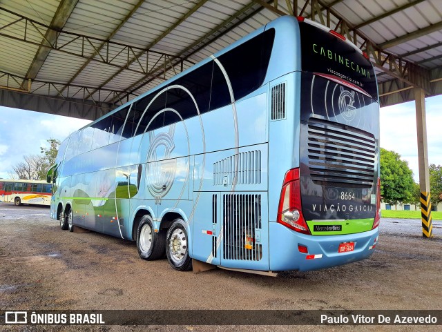 Viação Garcia 8664 na cidade de Ribeirão Preto, São Paulo, Brasil, por Paulo Vitor De Azevedo. ID da foto: 9667592.