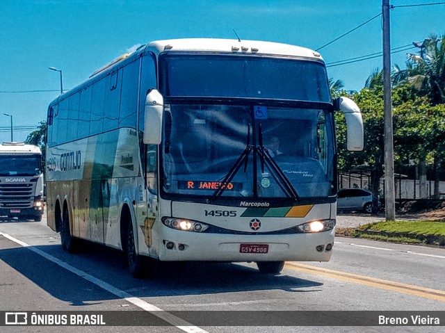 Empresa Gontijo de Transportes 14505 na cidade de Campos dos Goytacazes, Rio de Janeiro, Brasil, por Breno Vieira. ID da foto: 9667605.