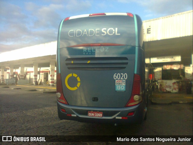 Viação Cidade Sol 6020 na cidade de Jequié, Bahia, Brasil, por Mario dos Santos Nogueira Junior. Número da foto: #9668520.