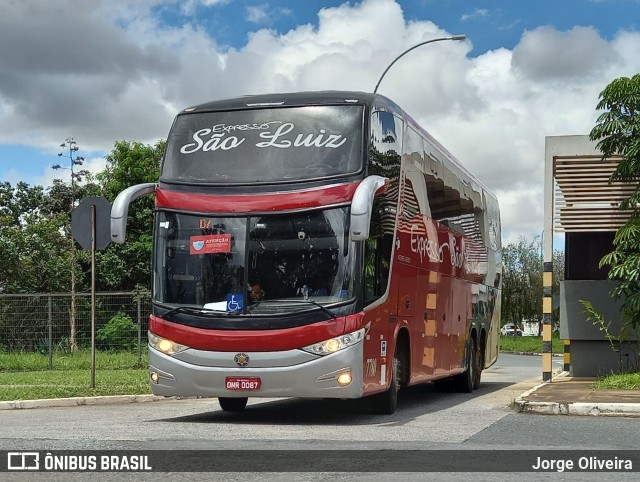 Expresso São Luiz 7780 na cidade de Brasília, Distrito Federal, Brasil, por Jorge Oliveira. ID da foto: 9666462.