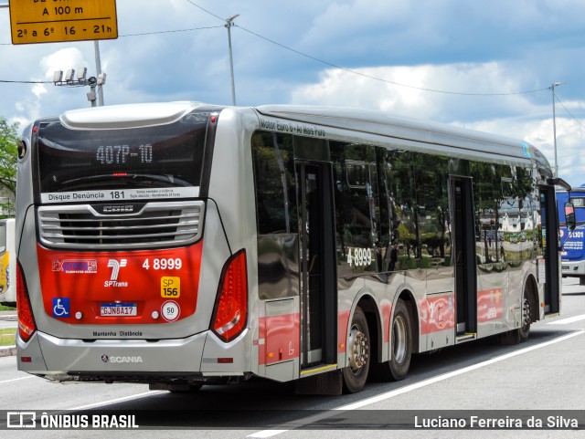 Express Transportes Urbanos Ltda 4 8999 na cidade de São Paulo, São Paulo, Brasil, por Luciano Ferreira da Silva. ID da foto: 9667352.