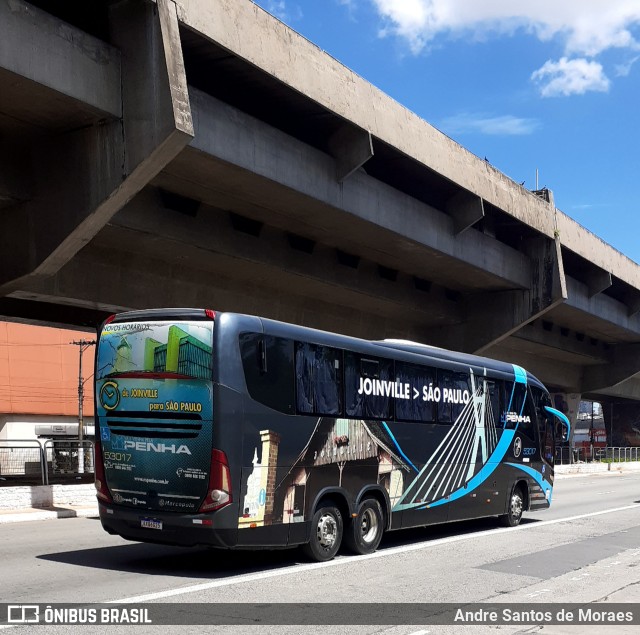 Empresa de Ônibus Nossa Senhora da Penha 53017 na cidade de São Paulo, São Paulo, Brasil, por Andre Santos de Moraes. Número da foto: #9667660.
