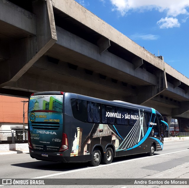 Empresa de Ônibus Nossa Senhora da Penha 53017 na cidade de São Paulo, São Paulo, Brasil, por Andre Santos de Moraes. ID da foto: 9667660.