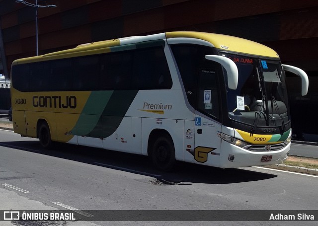 Empresa Gontijo de Transportes 7080 na cidade de Salvador, Bahia, Brasil, por Adham Silva. ID da foto: 9667370.