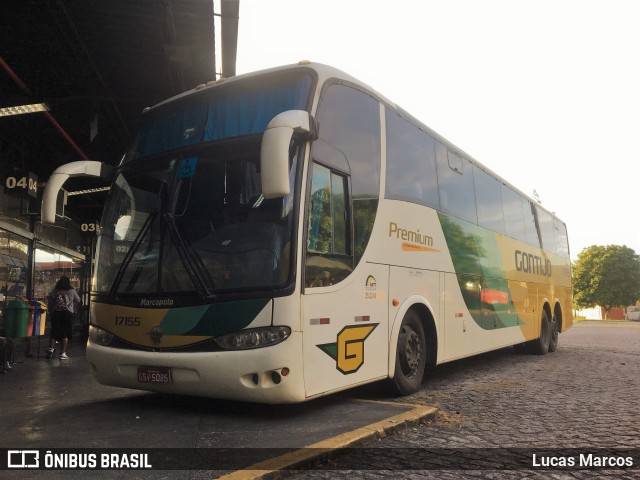 Empresa Gontijo de Transportes 17155 na cidade de Campos dos Goytacazes, Rio de Janeiro, Brasil, por Lucas Marcos. ID da foto: 9668993.