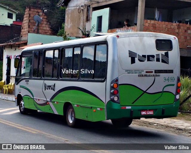 Turin Transportes 3410 na cidade de Ouro Preto, Minas Gerais, Brasil, por Valter Silva. ID da foto: 9666703.