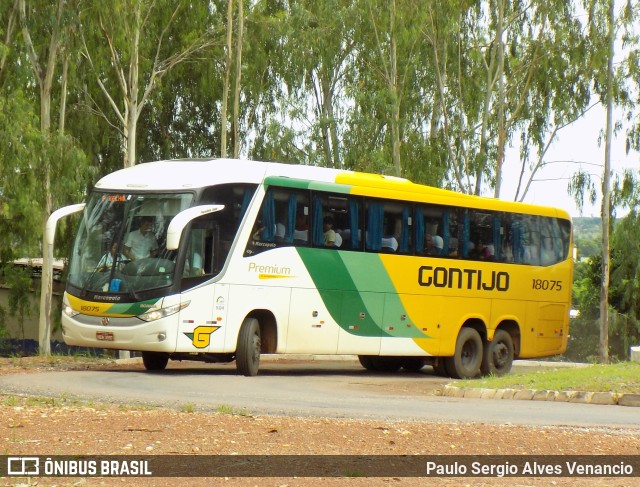 Empresa Gontijo de Transportes 18075 na cidade de Cuiabá, Mato Grosso, Brasil, por Paulo Sergio Alves Venancio. ID da foto: 9668291.