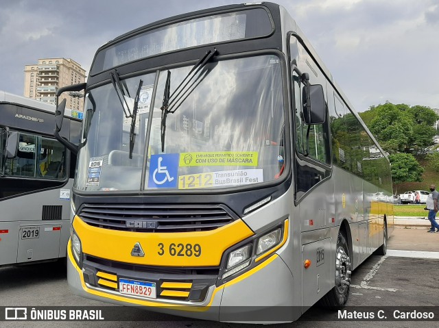 Transunião Transportes 3 6289 na cidade de São Paulo, São Paulo, Brasil, por Mateus C.  Cardoso. Número da foto: #9667811.