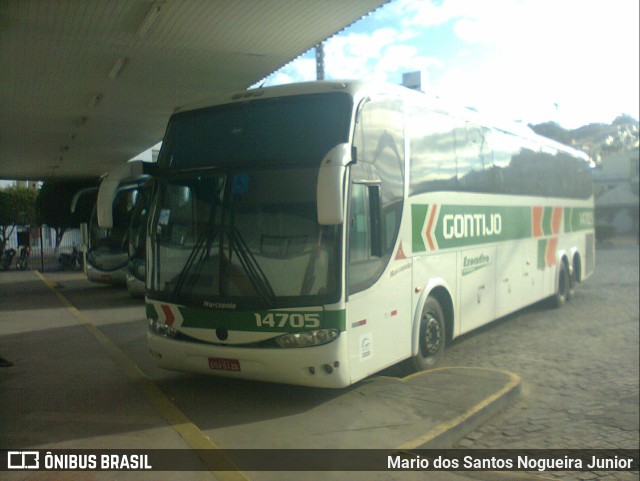 Empresa Gontijo de Transportes 14705 na cidade de Jequié, Bahia, Brasil, por Mario dos Santos Nogueira Junior. ID da foto: 9669461.