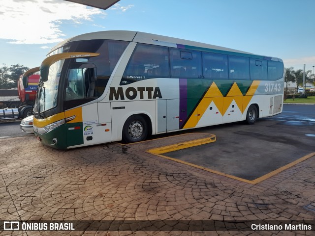 Viação Motta 31743 na cidade de Ribeirão Preto, São Paulo, Brasil, por Cristiano Martins. ID da foto: 9670349.