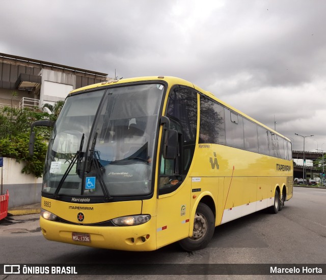 Viação Itapemirim 8883 na cidade de Rio de Janeiro, Rio de Janeiro, Brasil, por Marcelo Horta. ID da foto: 9669202.