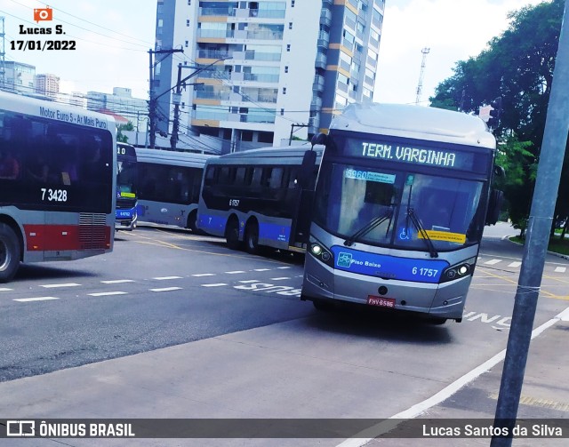 Viação Grajaú S.A. 6 1757 na cidade de São Paulo, São Paulo, Brasil, por Lucas Santos da Silva. Número da foto: #9669503.