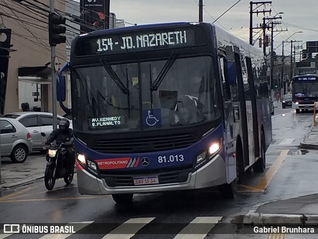 Next Mobilidade - ABC Sistema de Transporte 81.013 na cidade de São Bernardo do Campo, São Paulo, Brasil, por Gabriel Brunhara. ID da foto: 9671268.