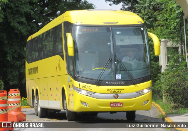 Viação Itapemirim 60795 na cidade de São Paulo, São Paulo, Brasil, por Luiz Guilherme  Nascimento. ID da foto: 9670880.