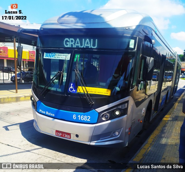 Viação Grajaú S.A. 6 1682 na cidade de São Paulo, São Paulo, Brasil, por Lucas Santos da Silva. ID da foto: 9669510.