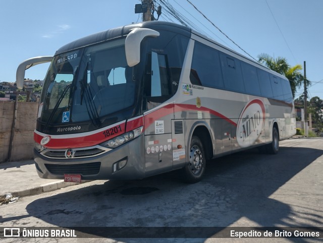 Viação Mimo 18201 na cidade de Franco da Rocha, São Paulo, Brasil, por Espedito de Brito Gomes. Número da foto: #9671297.