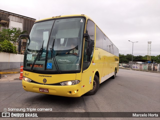 Viação Itapemirim 8647 na cidade de Rio de Janeiro, Rio de Janeiro, Brasil, por Marcelo Horta. ID da foto: 9669153.