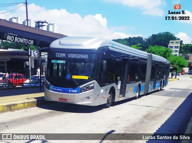 Viação Grajaú S.A. 6 1640 na cidade de São Paulo, São Paulo, Brasil, por Lucas Santos da Silva. ID da foto: 9669517.