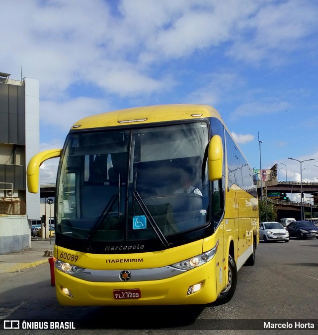 Viação Itapemirim 60089 na cidade de Rio de Janeiro, Rio de Janeiro, Brasil, por Marcelo Horta. Número da foto: #9669190.