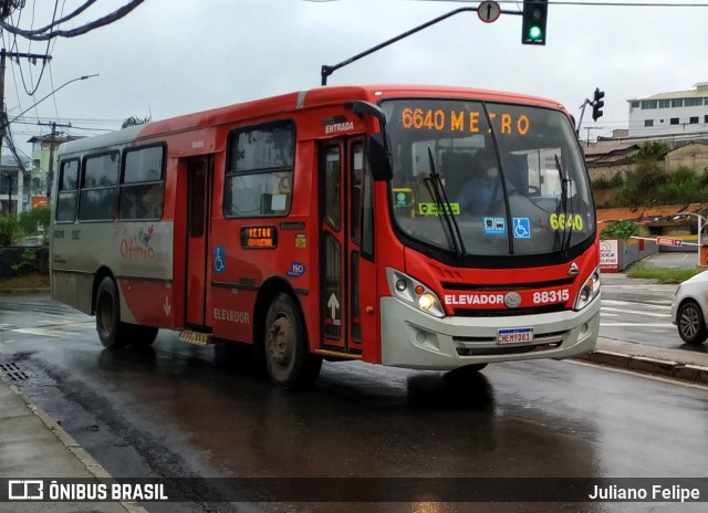 Viação Novo Retiro 88315 na cidade de Contagem, Minas Gerais, Brasil, por Juliano Felipe. Número da foto: #9669402.