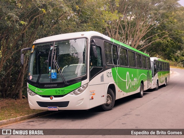Turismo e Fretamento Orion Transportes 4215 na cidade de Franco da Rocha, São Paulo, Brasil, por Espedito de Brito Gomes. Número da foto: #9669309.