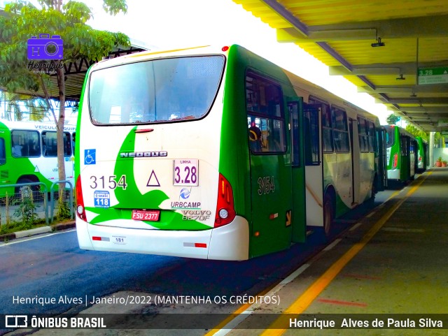 VB Transportes e Turismo 3154 na cidade de Campinas, São Paulo, Brasil, por Henrique Alves de Paula Silva. Número da foto: #9671111.