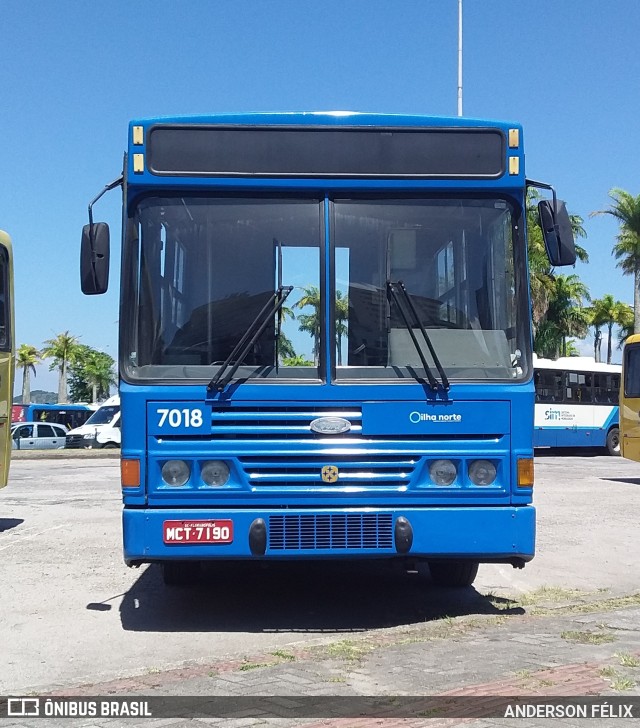 Transol Transportes Coletivos 7018 na cidade de Florianópolis, Santa Catarina, Brasil, por ANDERSON FÉLIX. Número da foto: #9670136.