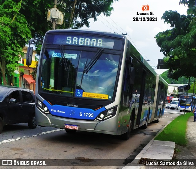 Viação Grajaú S.A. 6 1795 na cidade de São Paulo, São Paulo, Brasil, por Lucas Santos da Silva. Número da foto: #9616024.