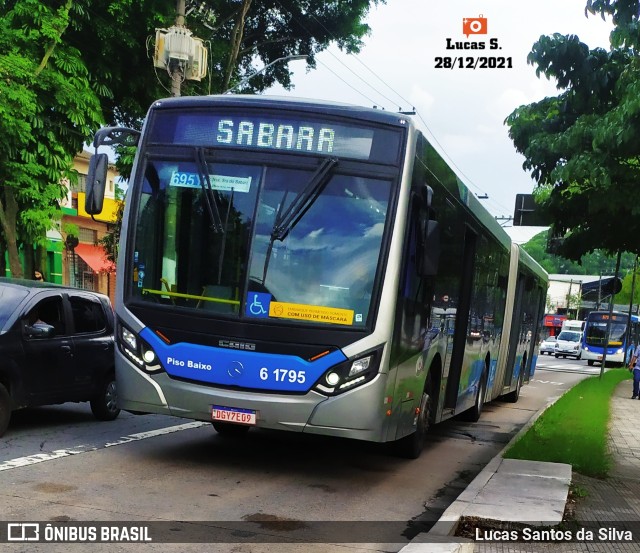 Viação Grajaú S.A. 6 1795 na cidade de São Paulo, São Paulo, Brasil, por Lucas Santos da Silva. ID da foto: 9616024.