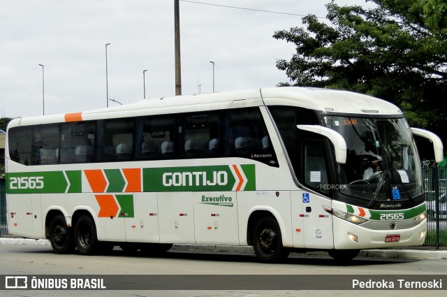 Empresa Gontijo de Transportes 21565 na cidade de São Paulo, São Paulo, Brasil, por Pedroka Ternoski. ID da foto: 9619077.