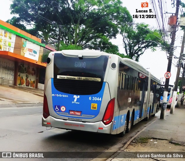 Viação Paratodos > São Jorge > Metropolitana São Paulo > Mobibrasil 6 3044 na cidade de São Paulo, São Paulo, Brasil, por Lucas Santos da Silva. ID da foto: 9616085.