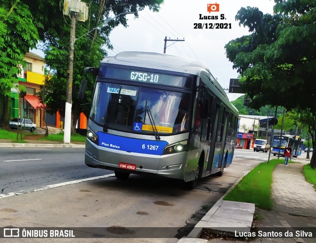 Viação Grajaú S.A. 6 1267 na cidade de São Paulo, São Paulo, Brasil, por Lucas Santos da Silva. Número da foto: #9616058.