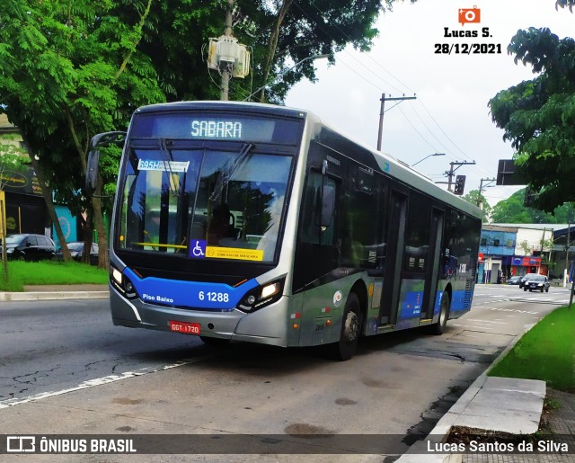 Viação Grajaú S.A. 6 1288 na cidade de São Paulo, São Paulo, Brasil, por Lucas Santos da Silva. Número da foto: #9616046.