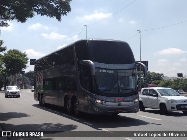 Auto Viação 1001 RJ 108.508 na cidade de São Paulo, São Paulo, Brasil, por Rafael Lopes de Oliveira. Número da foto: #9619092.