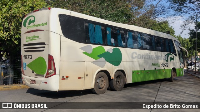 Viação Continental de Transportes 1073 na cidade de São Paulo, São Paulo, Brasil, por Espedito de Brito Gomes. ID da foto: 9616490.