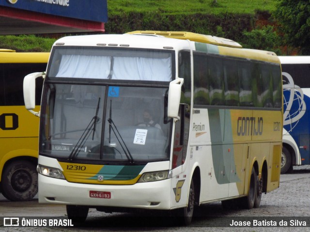 Empresa Gontijo de Transportes 12310 na cidade de João Monlevade, Minas Gerais, Brasil, por Joase Batista da Silva. ID da foto: 9617077.