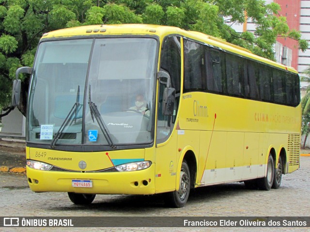 Viação Itapemirim 8649 na cidade de Fortaleza, Ceará, Brasil, por Francisco Elder Oliveira dos Santos. ID da foto: 9617100.