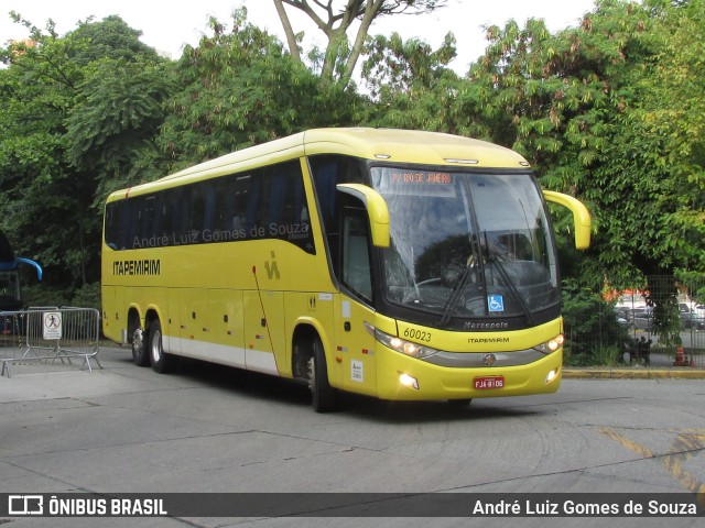 Viação Itapemirim 60023 na cidade de São Paulo, São Paulo, Brasil, por André Luiz Gomes de Souza. Número da foto: #9617761.