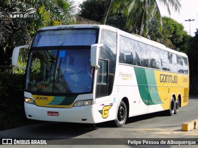 Empresa Gontijo de Transportes 20015 na cidade de Salvador, Bahia, Brasil, por Felipe Pessoa de Albuquerque. ID da foto: 9617237.