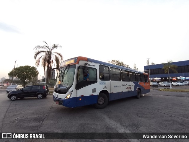 União Transportes 105 na cidade de Cuiabá, Mato Grosso, Brasil, por Wanderson Severino. ID da foto: 9615842.