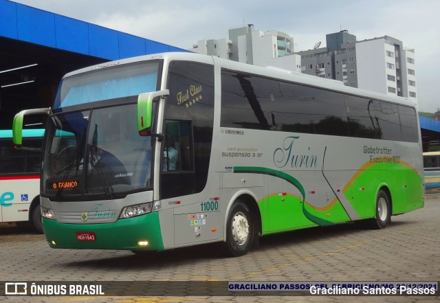 Turin Transportes 11000 na cidade de Coronel Fabriciano, Minas Gerais, Brasil, por Graciliano Santos Passos. Número da foto: #9615624.